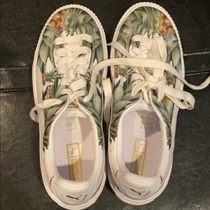 Pineapple platform Puma shoes!